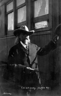 Italian photo card representing Buffalo Bill