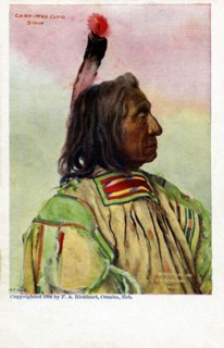 Postcard representing Sioux chief "Red Cloud".