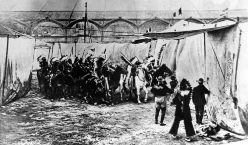 Photograph of the Wild West Show camp in 1905, on the champ de Mars, Paris