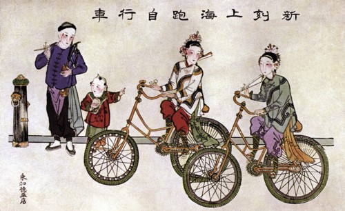 First bicycles in Shangaï