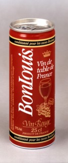 Can of French red wine