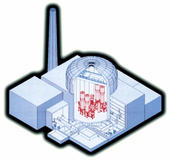 Light water powered nuclear reactor