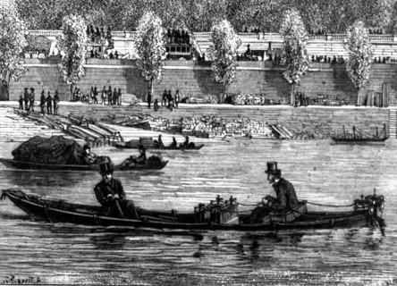 Canot électrique en 1881