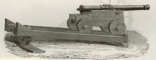 Carriage of the cannon part