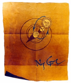 Dessin de Nicolas Copernic de sa théorie de la cosmogonie