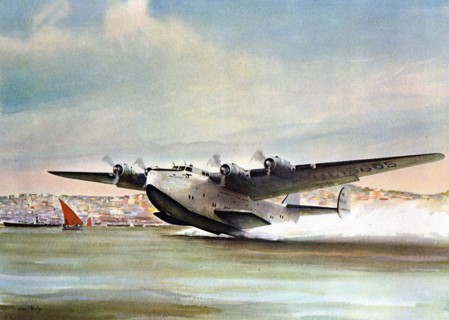B314, in its first regular transatlantic flight.