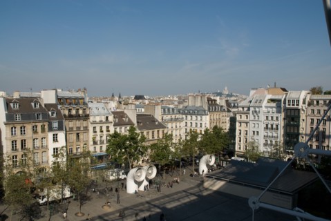 View over the Sacre Coeur in Paris