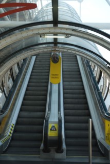 Escalators in the Centre Georges Pompidou in Paris