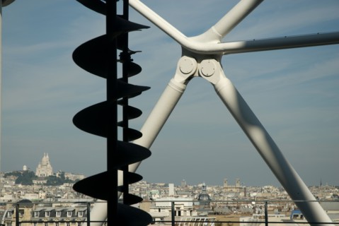 View over Paris roofs from the Centre Georges Pompidou
