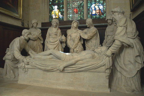 2008, Paris, église Saint Etienne du Mont, Chapelle du Sépulcre, Mise au tombeau provenant de
