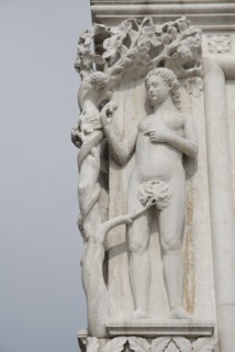 2009, Eve, haut relief, le péché originel, palais des Doges, Venise