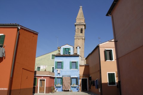 2009, église San Martino, Burano, ile de la lagune de Venise, Venise