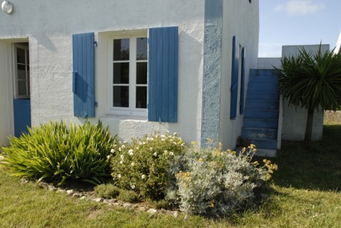 2009/ Belle-ile en Mer, maison, fenêtre, jardin, plantes