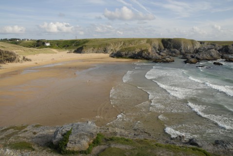 2009/ Belle-ile en Mer, paysage, plage, mer, falaises, Bretagne