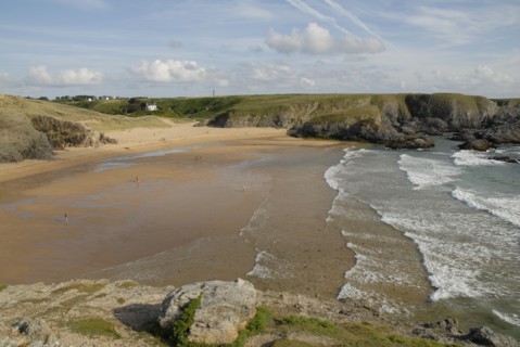 2009/ Belle-ile en Mer,  paysage, plage, mer, falaises, Bretagne