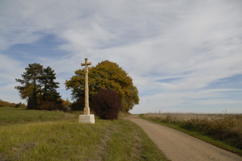 octobre 2009, automne, Bourgogne, croix, paysage croix