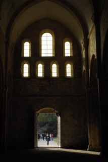 Abbaye Cistercienne édifiée au 12eme siecle, Cote d'Or, intérieur Abbaye de Fontenay, octobre 2009