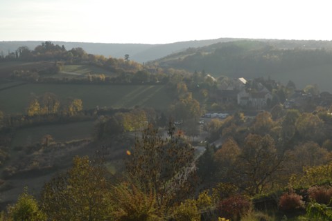 Bourgogne, octobre 2009, paysage automne
