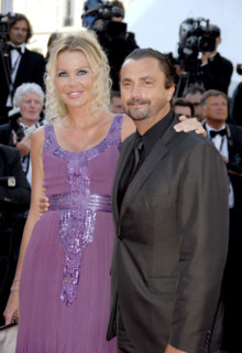 Henri Leconte with wife Florentine