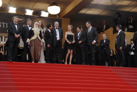 L'équipe du film "Hors la loi"