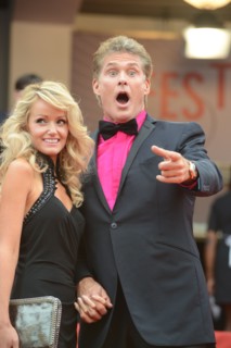 David Hasselhoff et Hayley Roberts, Festival de Cannes 2013