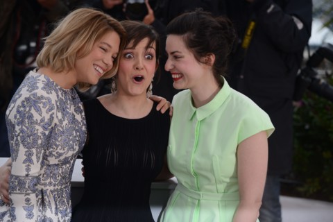 Léa Seydoux, Camille Lellouche et Rebecca Zlotowski, Festival de Cannes 2013