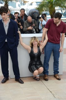 Louis Garrel, Valeria Bruni Tedeschi et Filippo Timi, Festival de Cannes 2013