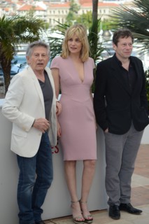 Roman Polanski, Emmanuelle Seigner et Mathieu Amalric, Festival de Cannes 2013