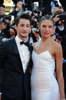 Pierre Niney and Natasha Andrews, Cannes Film Festival 2014