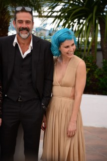 Jeffrey Dean Morgan et Nana Oland, Festival de Cannes 2014