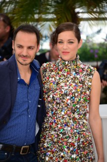 Marion Cotillard et Fabrizio Rongione, Festival de Cannes 2014