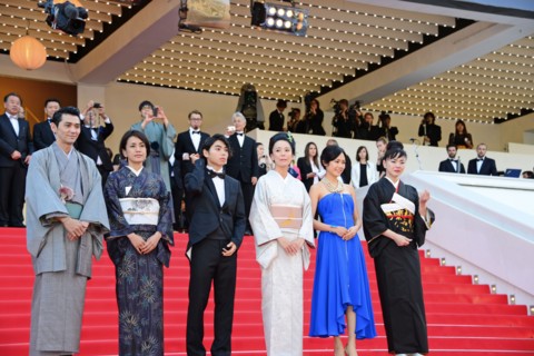Cast and crew, "Still the water", 2014 Cannes film Festival