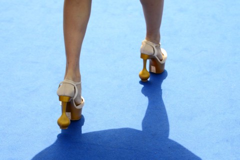 The shoes of the actress Renzi Jian, 2014 Cannes film Festival