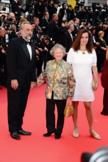 Antoine Duléry woth his wife, and Marthe Villalonga, 2016 Cannes Film Festival