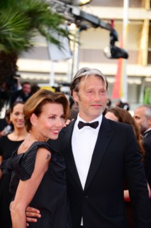 Mads Mikkelsen with his wife Hanne Jacobsen, 2016 Cannes Film Festival