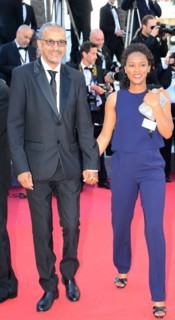 Abderrahmane Sissako et sa femme Kessen Tall, Festival de Cannes 2016