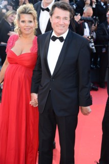 Laura Tenoudji and Christian Estrosi, 2017 Cannes Film Festival