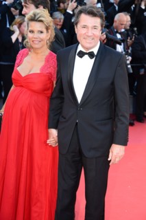Laura Tenoudji and Christian Estrosi, 2017 Cannes Film Festival