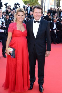 Laura Tenoudji and Christian Estrosi, 2017 Cannes Film Festival