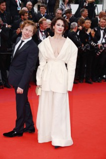 Jeanne Balibar, Mathieu Amalric, 2017 Cannes Film Festival