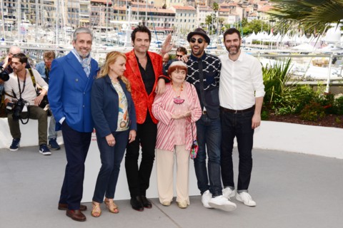 Crew of the film "Visages, villages", 2017 Cannes Film Festival
