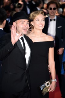 Clovis Cornillac and Lilou Fogli, 2017 Cannes Film Festival