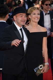 Clovis Cornillac and Lilou Fogli, 2017 Cannes Film Festival