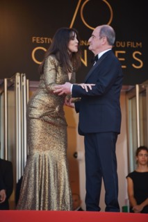 Monica Bellucci et Pierre Lescure, Festival de Cannes 2017