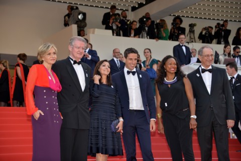 Montée des marches du film "The Beguiled", Festival de Cannes 2017