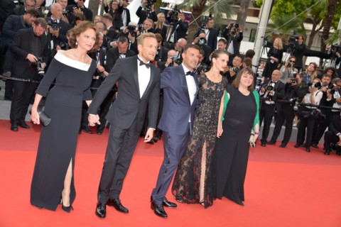 Crew of the film 'L'Amant double', 2017 Cannes Film Festival