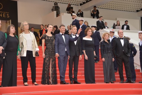 Equipe du film "L'Amant double", Festival de Cannes 2017