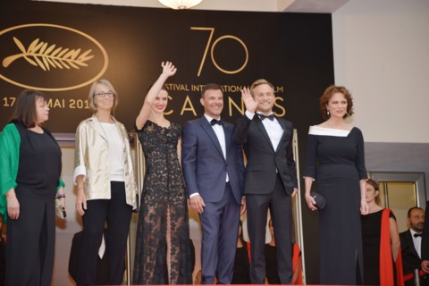 Equipe du film "L'Amant double", Festival de Cannes 2017