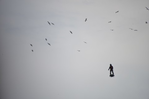 Homme en flyboard, Festival de Cannes 2018