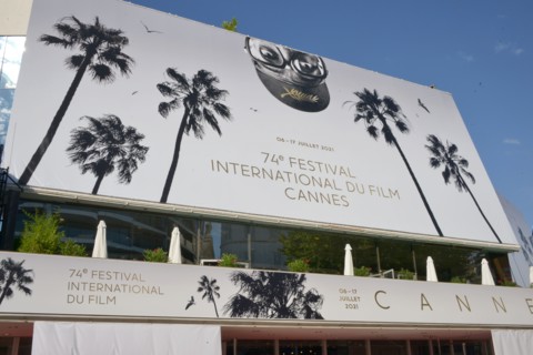 Façade du Palais des Festivals à Cannes, 2021